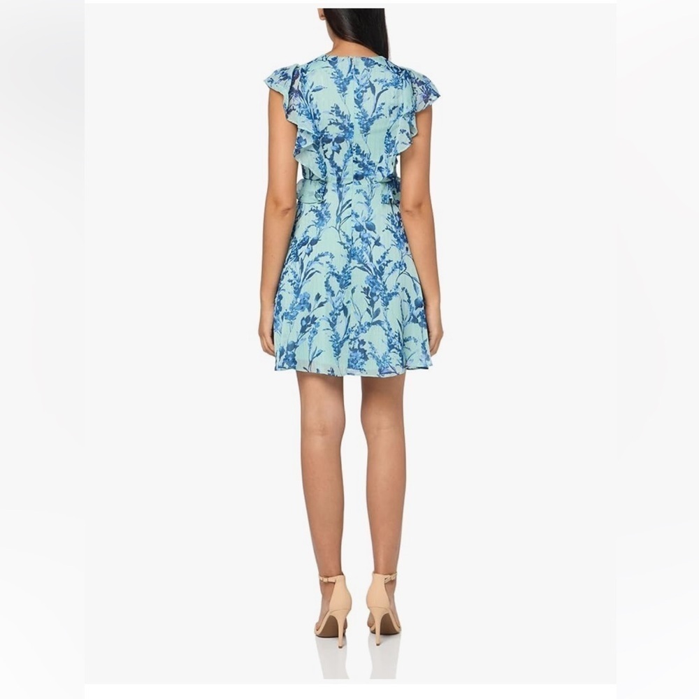 Tommy Hilfiger Ruffle Flutter Sleeve Dress sz 12 - Picture 6 of 7